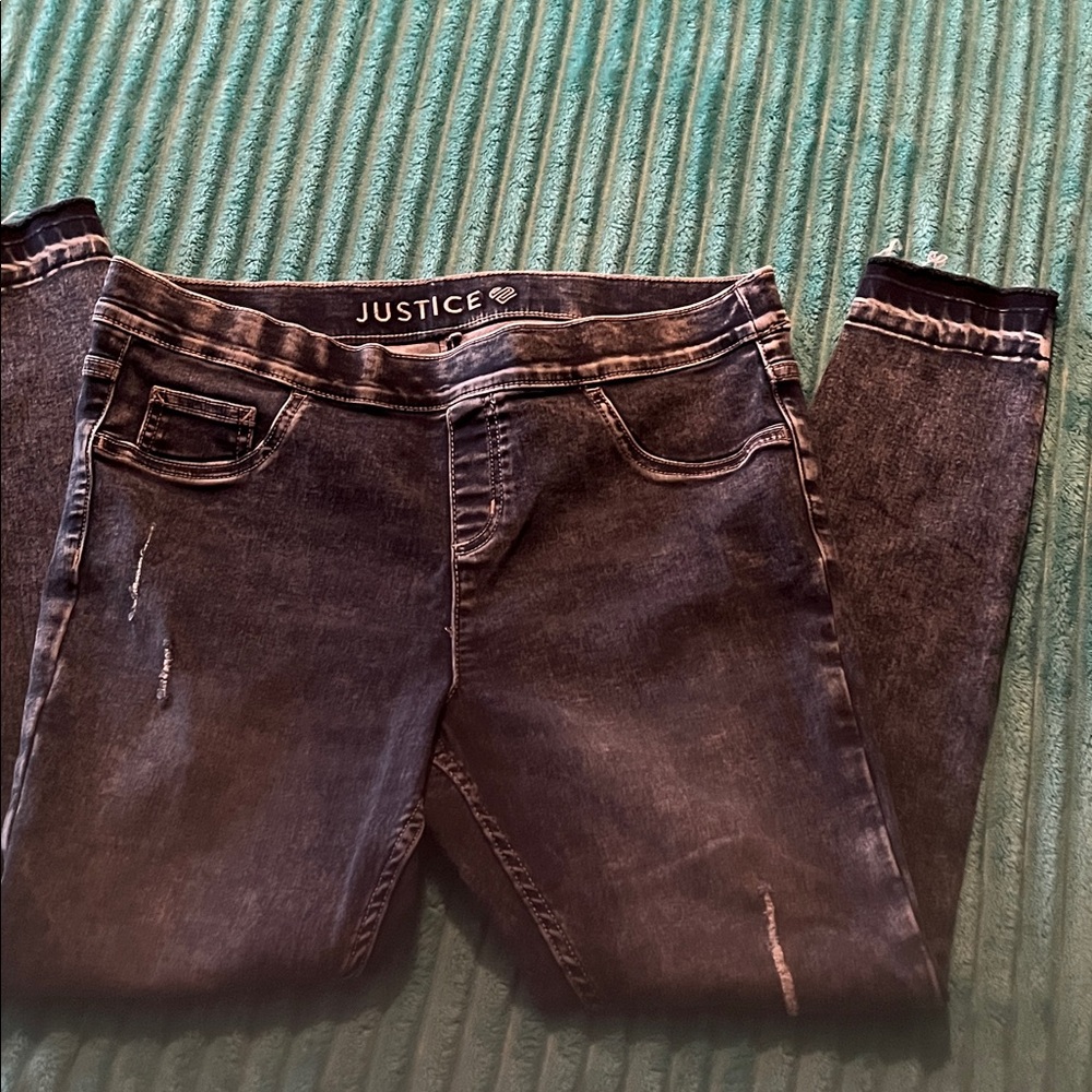 Justice Women's Dark Wash Jeans